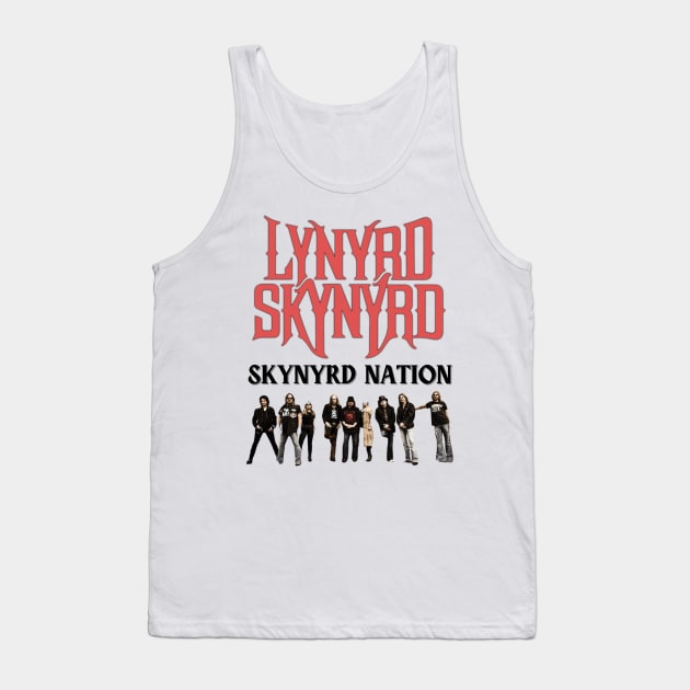 Skynyrd Nation Original Aesthetic Tribute 〶 Tank Top by Terahertz'Cloth